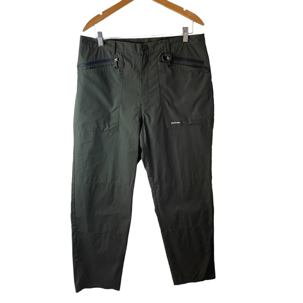 Rohan Men's Airlight Trail Hiking Outdoor Dark Green Performance Pants 36
